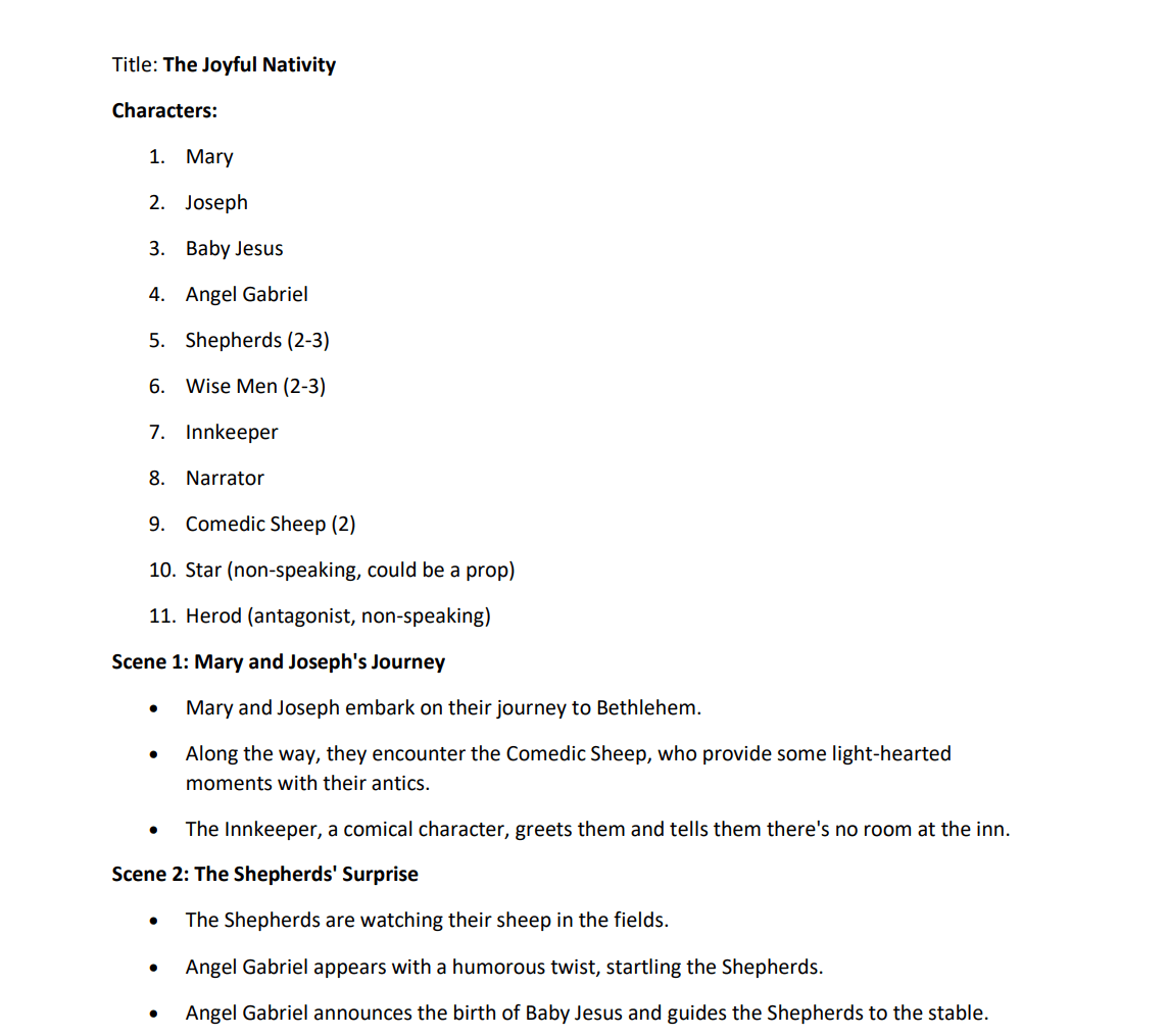 Mash > Christmas > The Joyful Nativity A Heartwarming Nativity Play